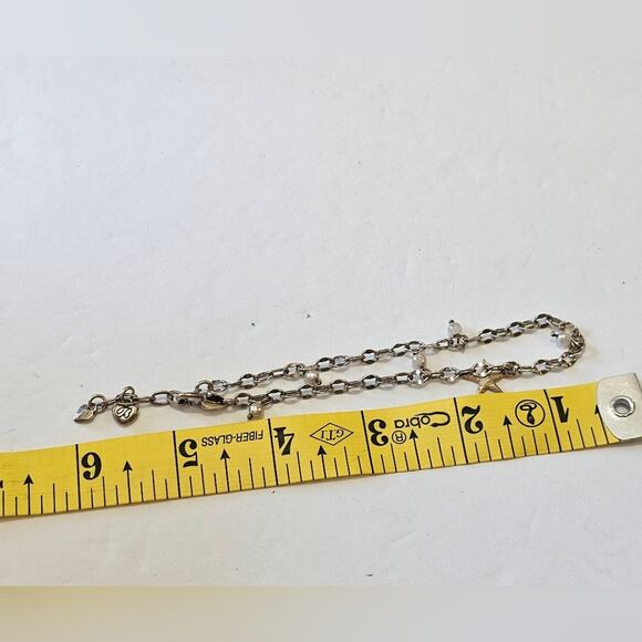 Brighton Faux Pearl Starfish Nautical Beach Charm Anklet - Picture 3 of 5